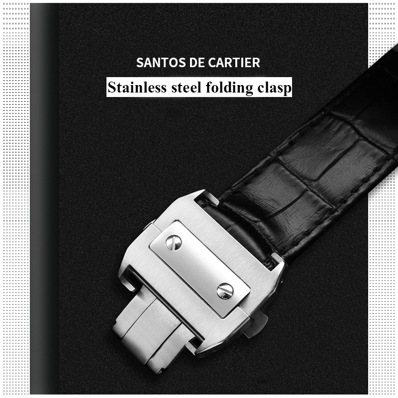 High Quality Cowhide Watch Str - огляд і ціна Cartier Watch Santos