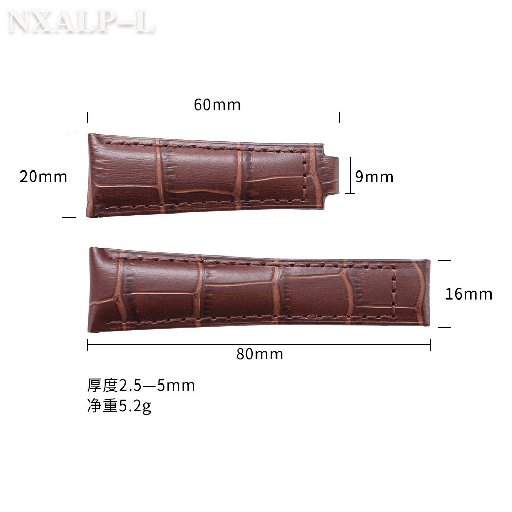 Calfskin Watch Strap 20mm for  - огляд і ціна Rolex Watch Submariner