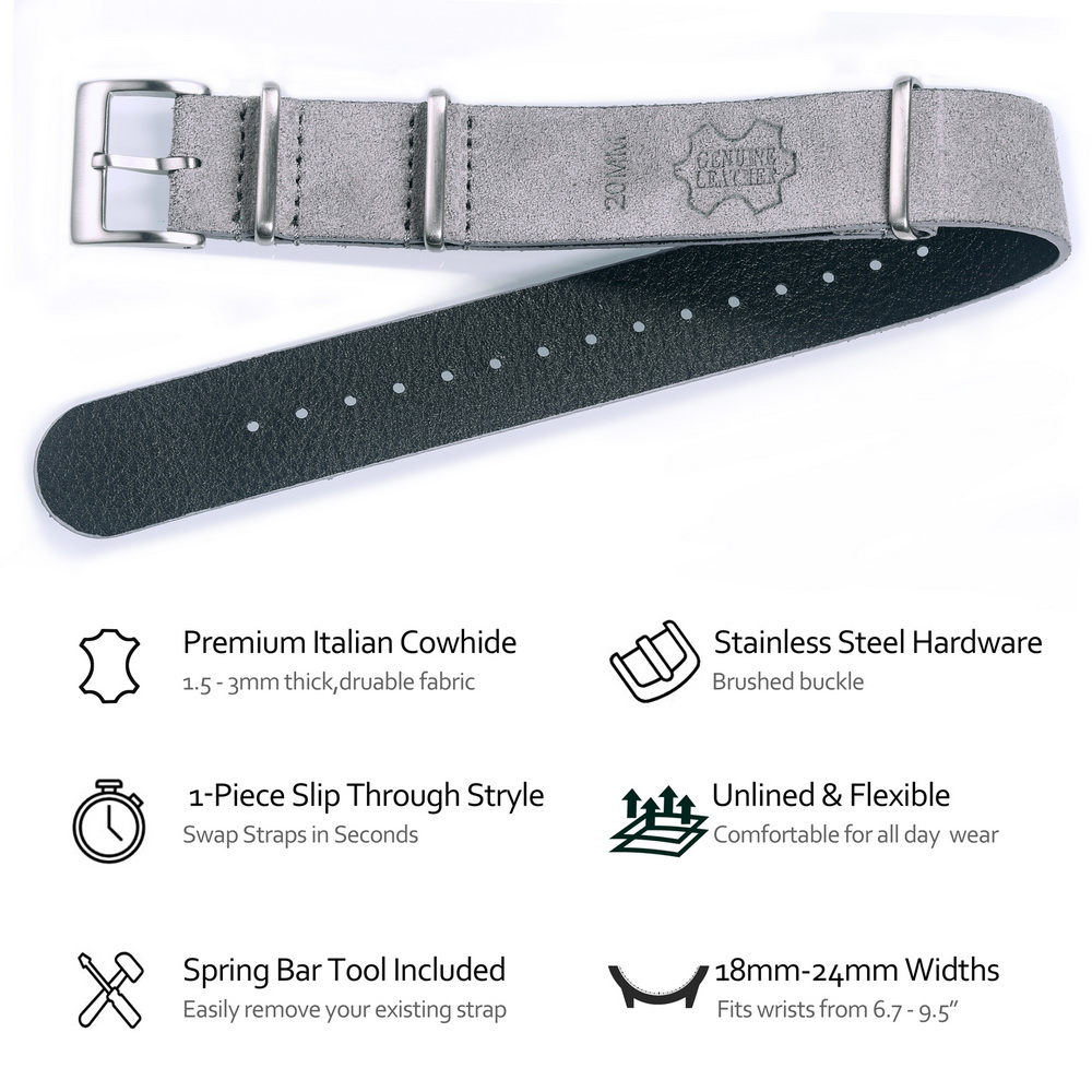HEMSUT Genuine Leather Watch B - огляд і ціна Tropic Strap Vintage